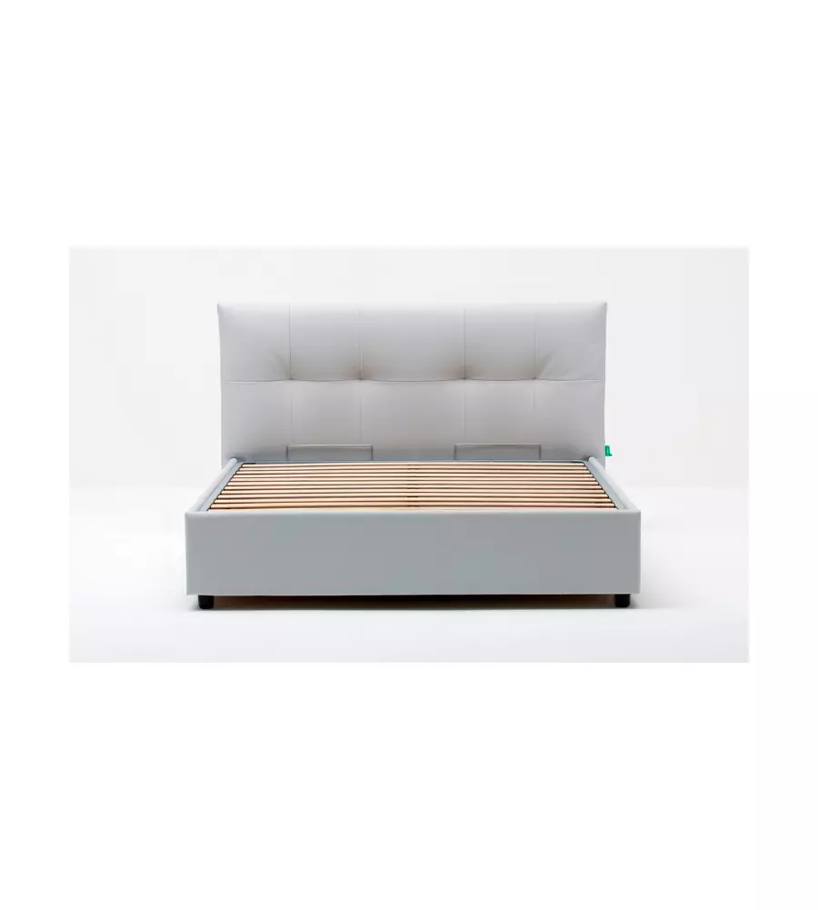 LETTO MATRIMONIALE CONTENITORE "EASY" PERLA 160X190 CM